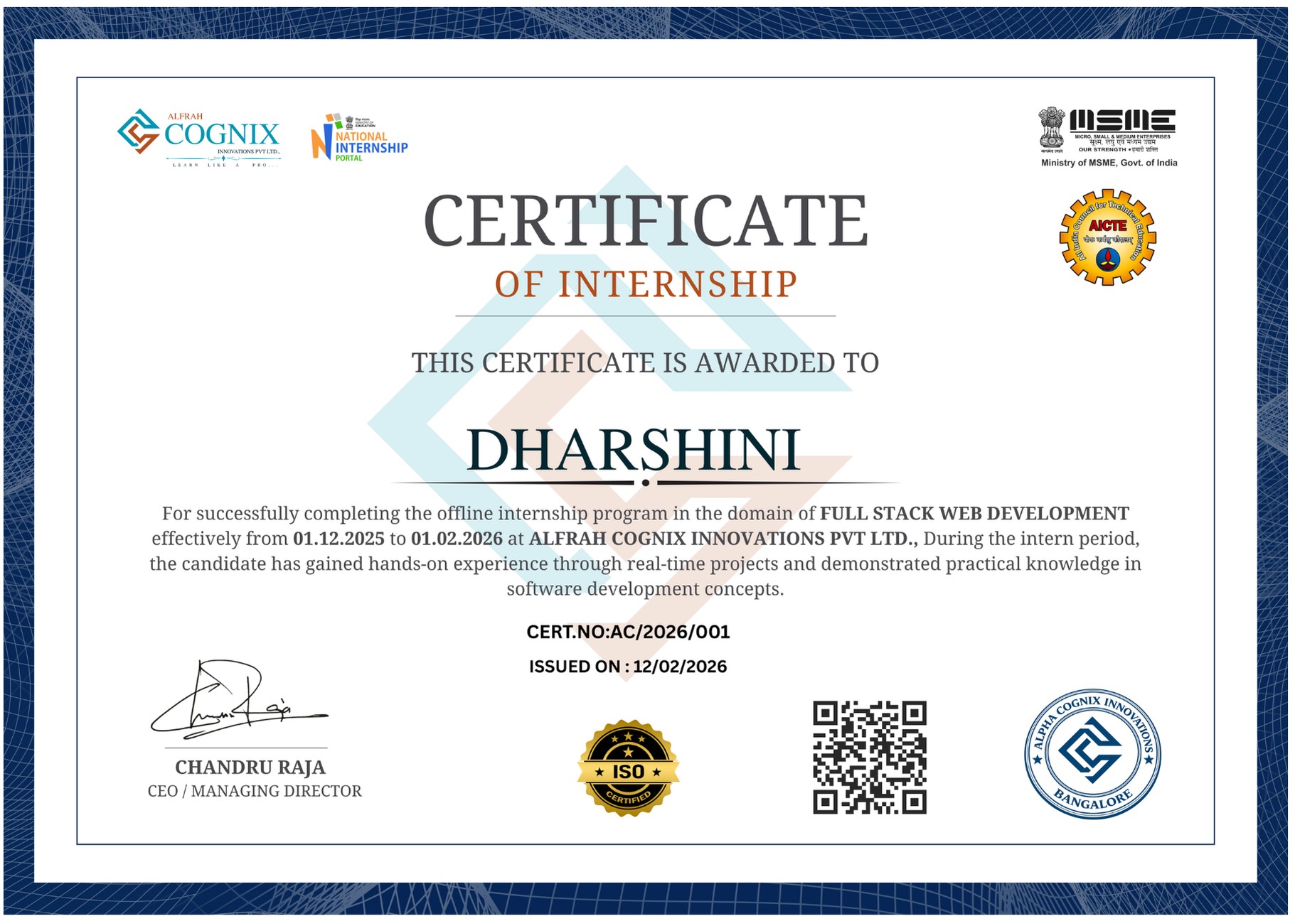 Certificate of Completion